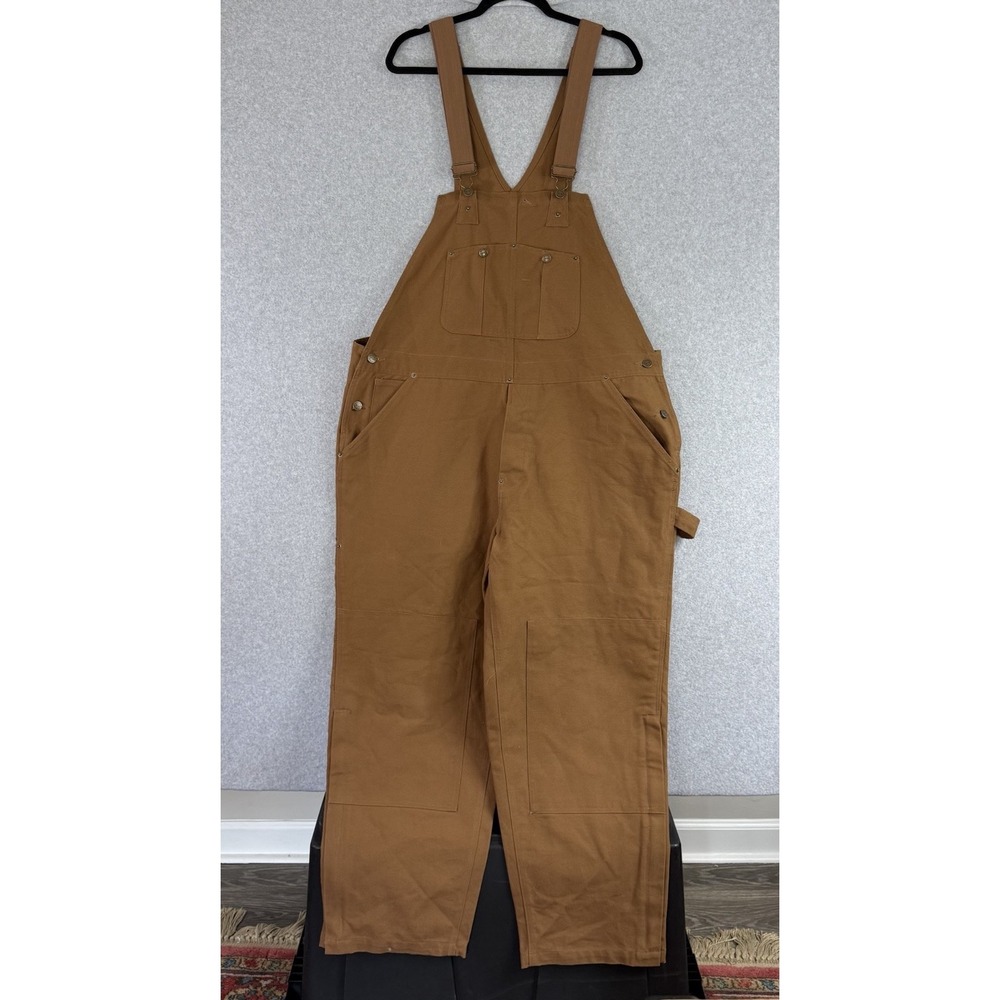 Outback Rider Double Knee Overalls Vintage Canvas‎ Thick Cargo Utility Mens 2XL
